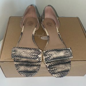 Tory Burch snake print sandals size 11